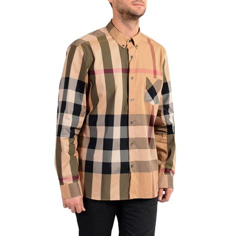 cheap burberry long sleeve shirt|burberry flannel shirt men's.